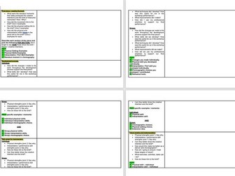 BTEC Dance COMP 3 - Evaluation Report Student notes worksheet