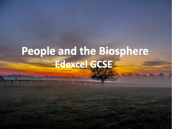 People and Environment Issues - People and the Biosphere