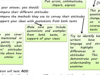 Language Paper 2: Writer's Viewpoints and Perspectives ppt. Whole paper modelling/walkthrough