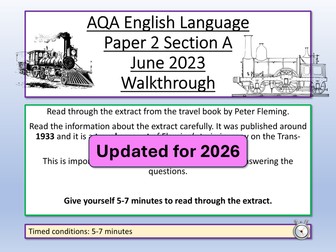 AQA English Language Paper 2 2023