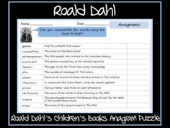 Roald Dahl's Books' Puzzle