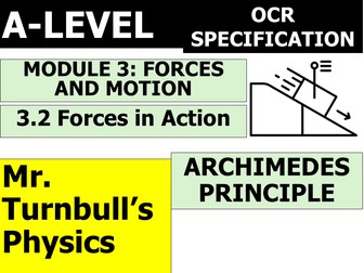 Archimedes Principle (OCR A-Level Physics)