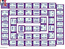 Past Simple Tense with Verb Be Animated Board Game