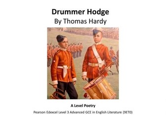 A Level Poetry: Drummer Hodge by Thomas Hardy