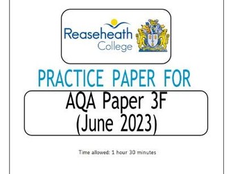 AQA foundation, predicted paper 3 2023