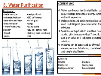 AQA Chemistry Required Practical, Water Purification (8)