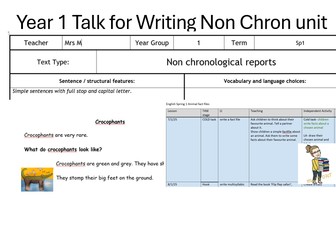 Y1 T4W Non chron planning and model text