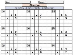 digit number multiplying worksheets