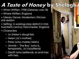 'A Taste of Honey'- SOW Lessons and Resources