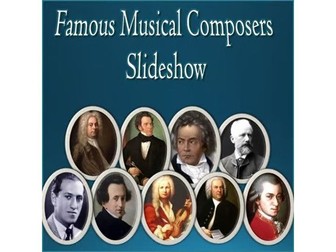 Famous Musical Composers - Informational Editable PowerPoint Slideshow