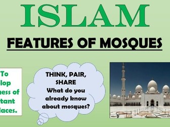 RE - Islam - Features of Mosques!
