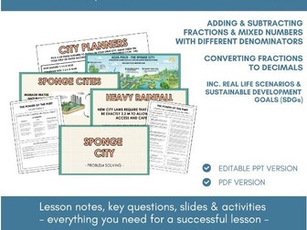 Problem Solving | Fractions & Decimals | Lesson Notes, Slides & Activities