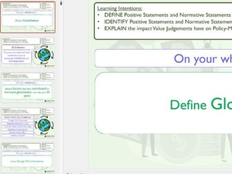 Edexcel Economics - Theme 4 Revision Tasks