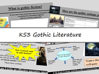 KS3 Gothic Literature- Creating a Character