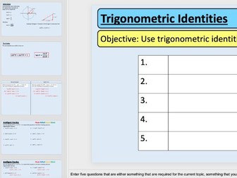 AQA Level 2 Further Maths - Trigonometric Identities