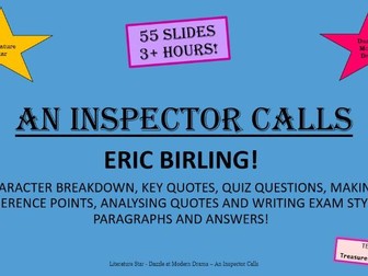 An Inspector Calls ERIC BIRLING 55 SLIDES