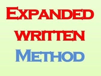 Multiplication| Expanded written Method