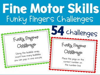 Fine Motor Skills - Funky Fingers Challenges