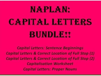 NAPLAN: Capital Letters Bundle