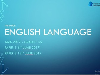 GCSE AQA ENGLISH LANGUAGE PAPER 1&2 REVISION