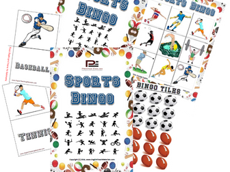 Sports Bingo (Clipart Version) - Fun Classroom Game