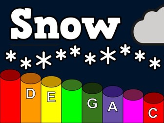 Snow - Boomwhacker Play Along Video and Sheet Music
