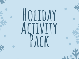 Holiday Activity Pack