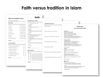 Faith versus tradition in Islam