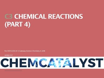 OCR GCSE – Electrolysis - C3 CHEMICAL REACTIONS