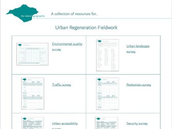 Urban regeneration fieldwork resource collection