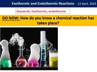 C7.1 Exothermic and Endothermic Reactions
