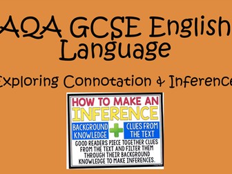 Connotation & Inference Skills Building Lesson