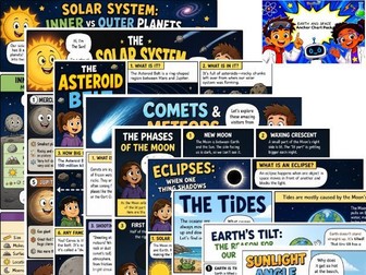Earth and Space Anchor Chart Pack