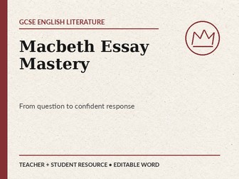 Macbeth Essay Mastery
