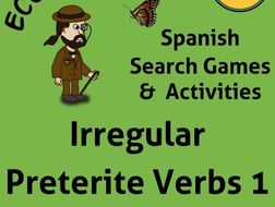 Spanish Verb Games for Irregular Preterite Verbs. Juegos para aprender verbos irregulares.