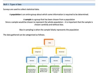 Statistics (data) - level 2 - learn at home