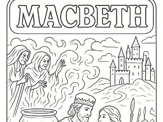 Shakespeare's Macbeth Mindful Colouring Sheet