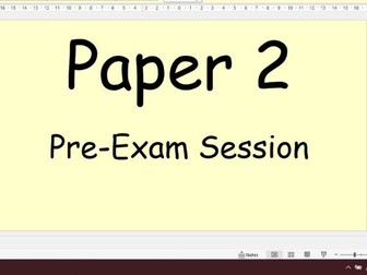 Paper 2 pre-exam lesson OCR GCSE Computer Science J277