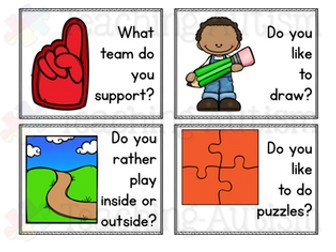 Conversation Prompt Task Cards Social Skills