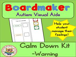 Calm Down Warning Chart - Boardmaker Visual Aids for Autism PECS by ...