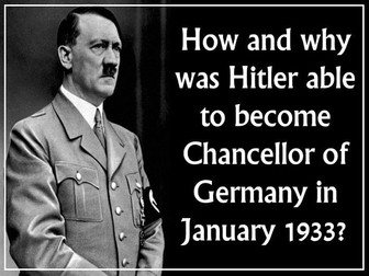 How did Hitler become Chancellor in January 1933?