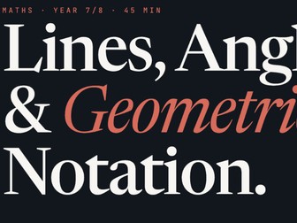 Lines and Angles and Quadrilaterals