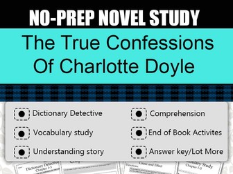 The True Confessions of Charlotte Doyle Novel Study-Complete Novel Study.