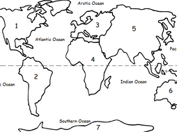 THE CONTINENTS - Printable handout | Teaching Resources