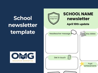 Easy School Newsletter Template