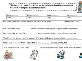 Suffixes - Year 2 Primary