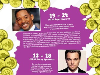 OMG Celeb Money Quiz - What kind of saver / spender are you?