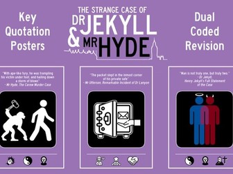 Jekyll and Hyde - Key Quotation Posters (Dual Coded)