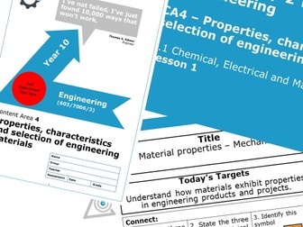 NCFE Engineering - Content Area 4 - Bundle