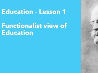 Functionalist view of Education